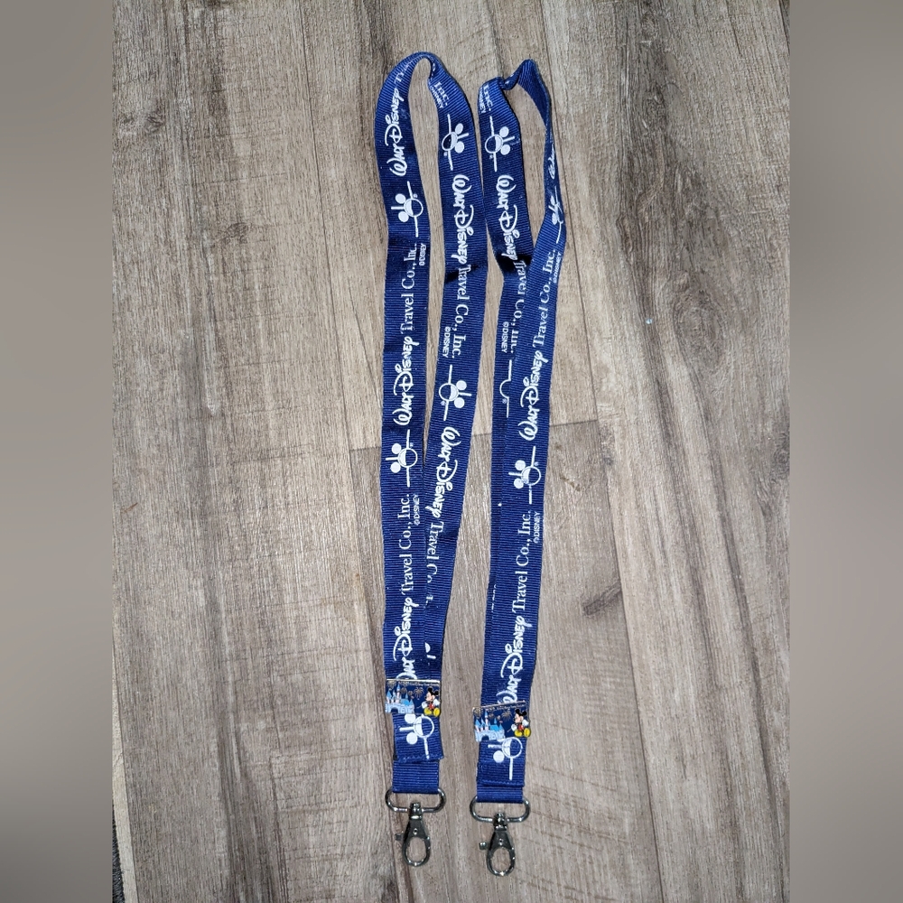 Walt Disney Travel Lanyards Set of 2 (With 2 Pins)
